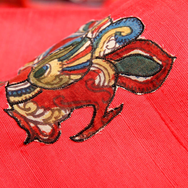 Kuberan Red Yellow Banaras Saree