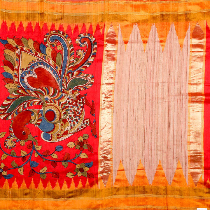 Kuberan Red Yellow Banaras Saree