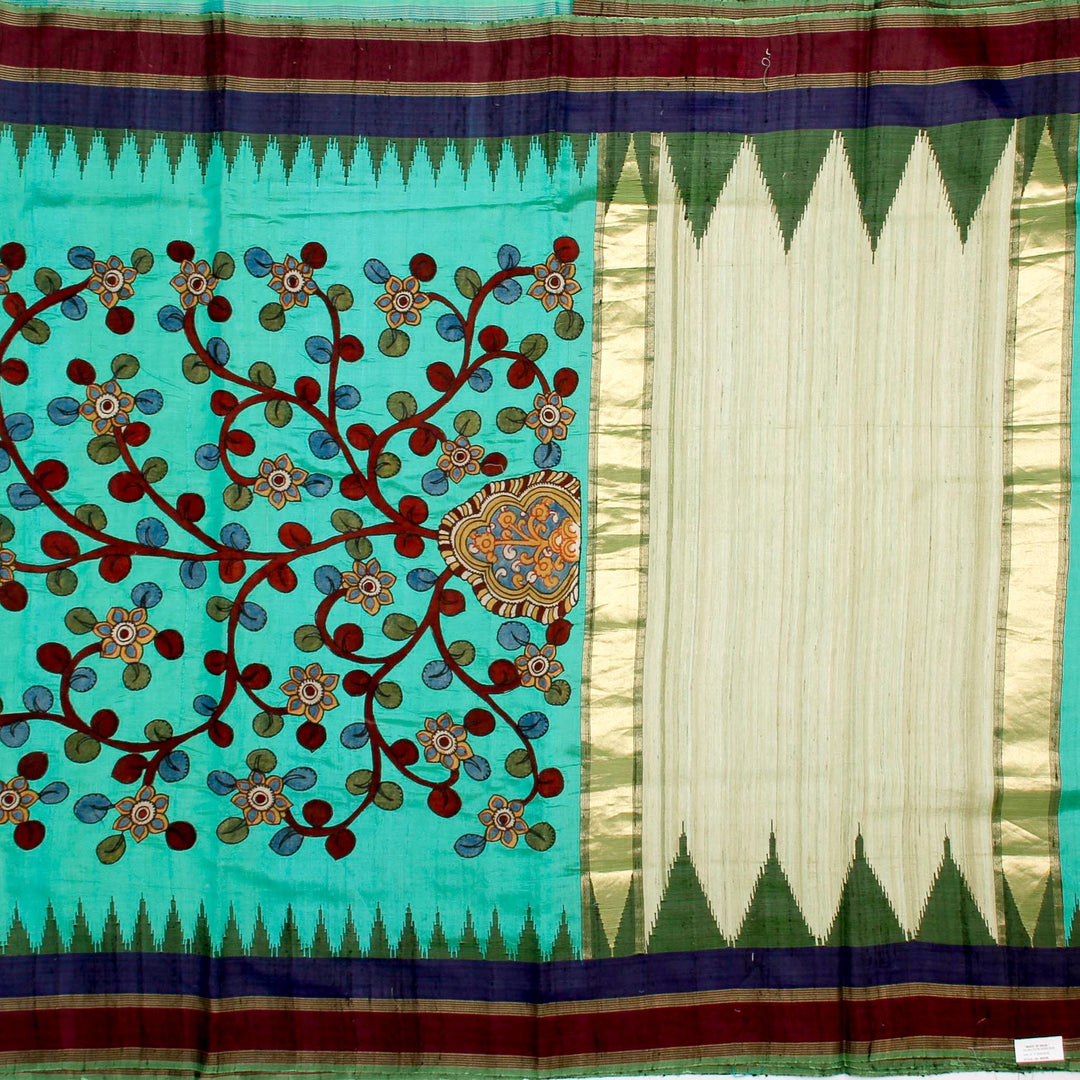 Kuberan Sky Blue Banaras Saree