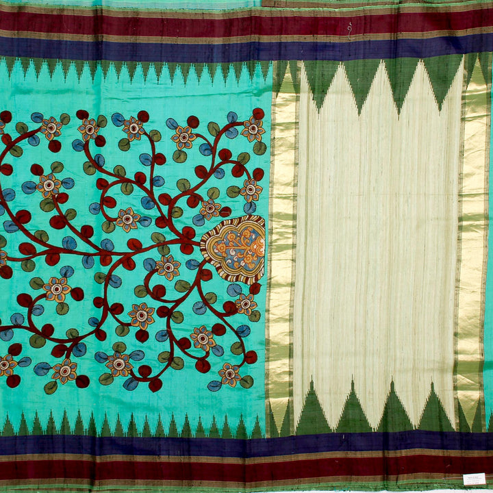 Kuberan Sky Blue Banaras Saree