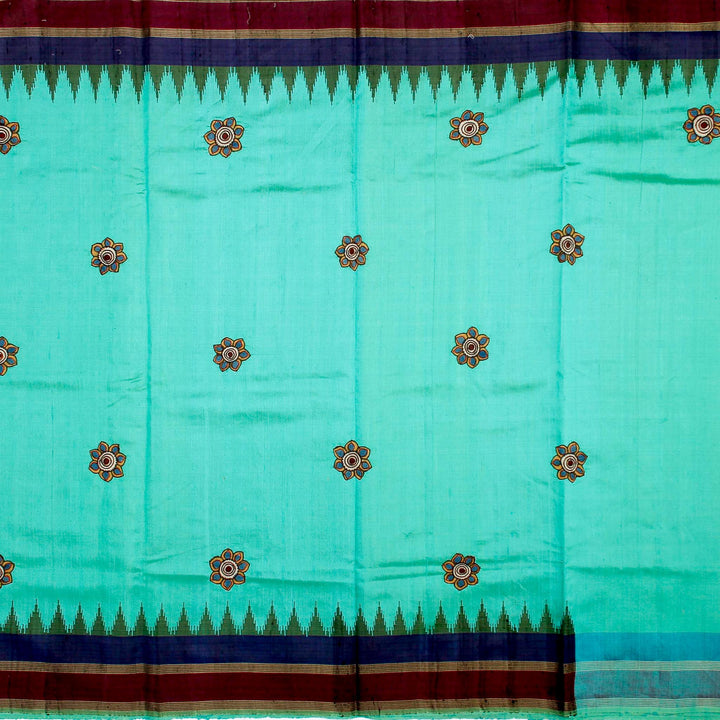 Kuberan Sky Blue Banaras Saree