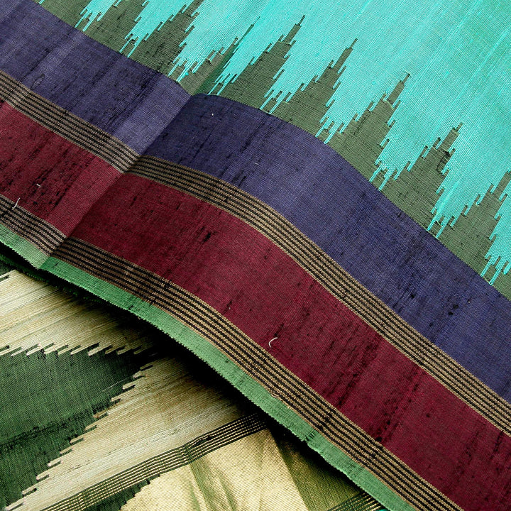 Kuberan Sky Blue Banaras Saree