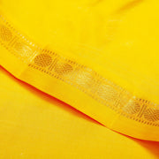 Kuberan Yellow Orange Pure Silk Dhoti