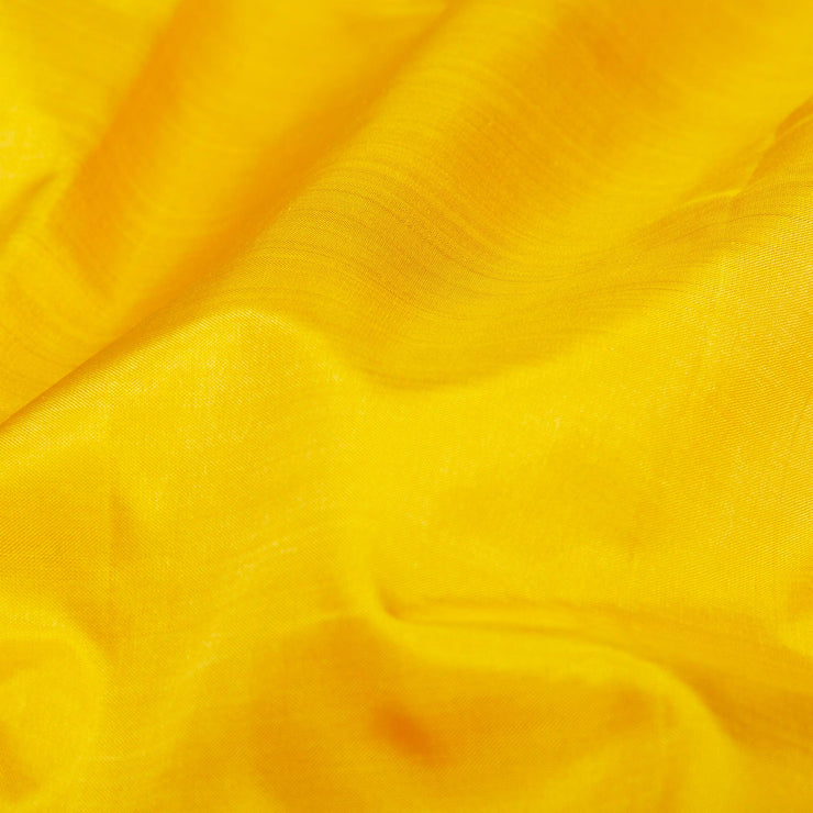 Kuberan Yellow Orange Pure Silk Dhoti