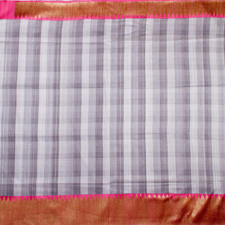 Kuberan Grey Pink Banaras Saree