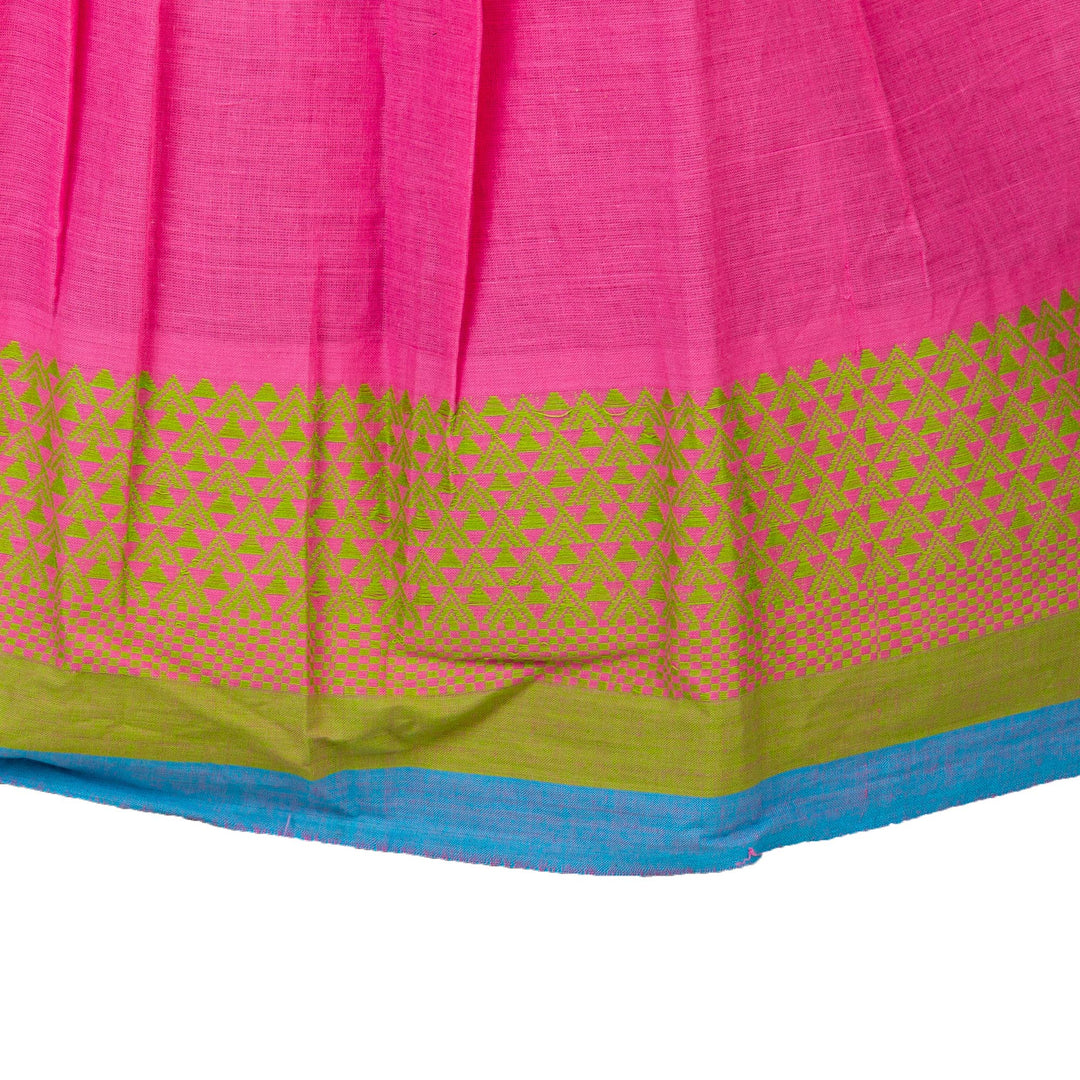 Kuberan Pink Maroon Cotton Readymade Pavada