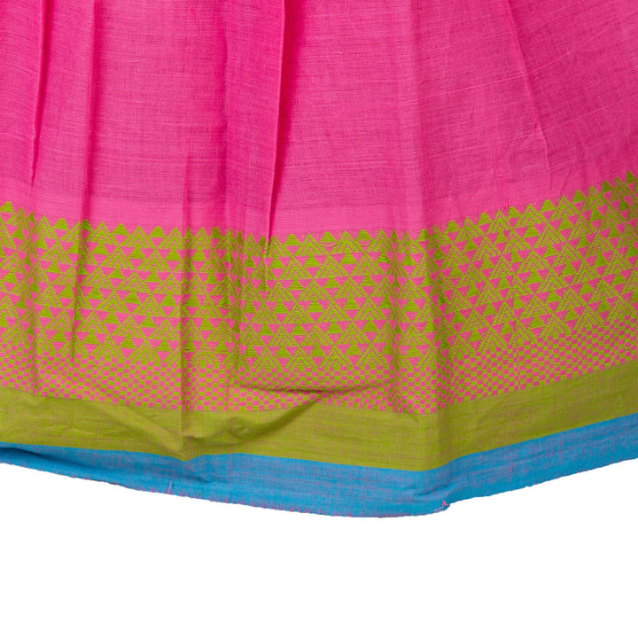 Kuberan Pink Maroon Cotton Readymade Pavada