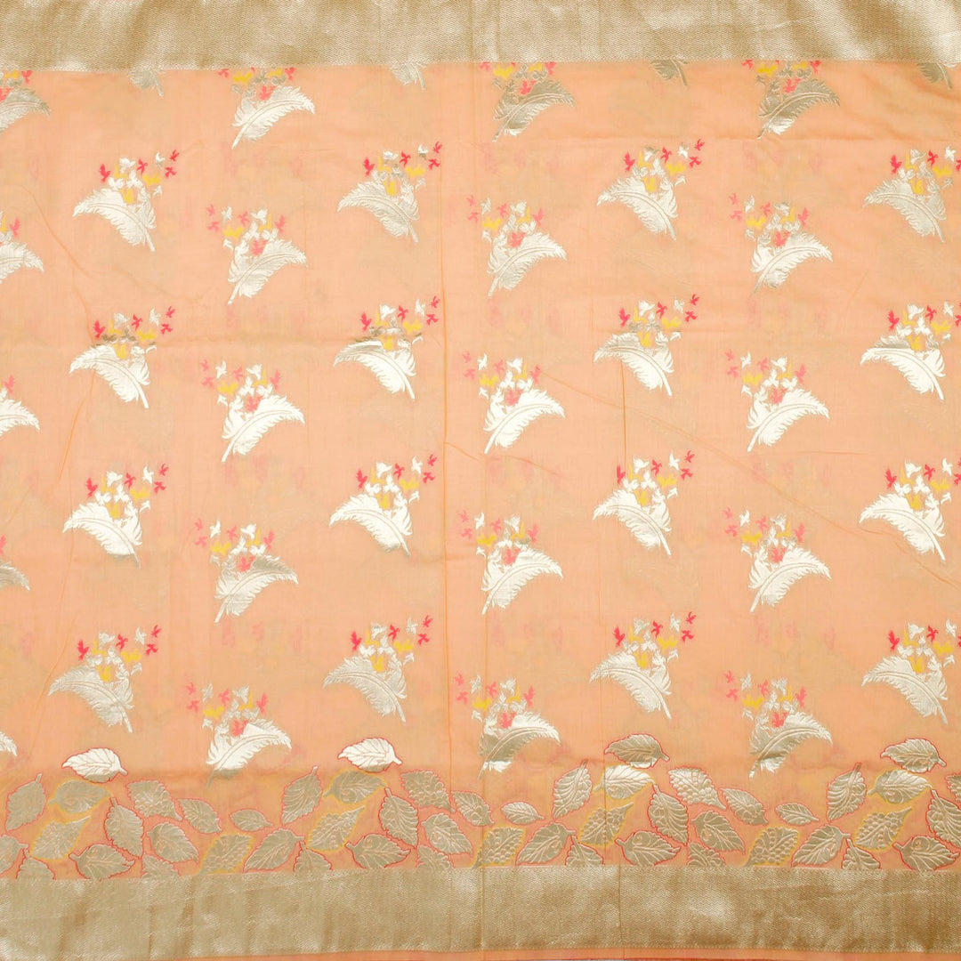 Kuberan Elegant Peach Banaras Saree