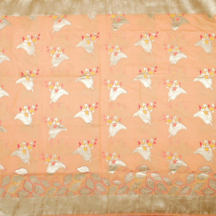 Kuberan Elegant Peach Banaras Saree