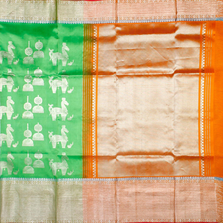 Kuberan Green Banaras Saree