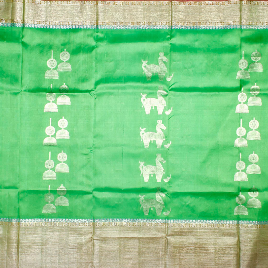 Kuberan Green Banaras Saree