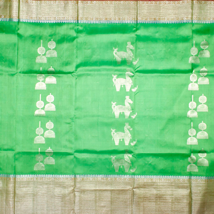 Kuberan Green Banaras Saree