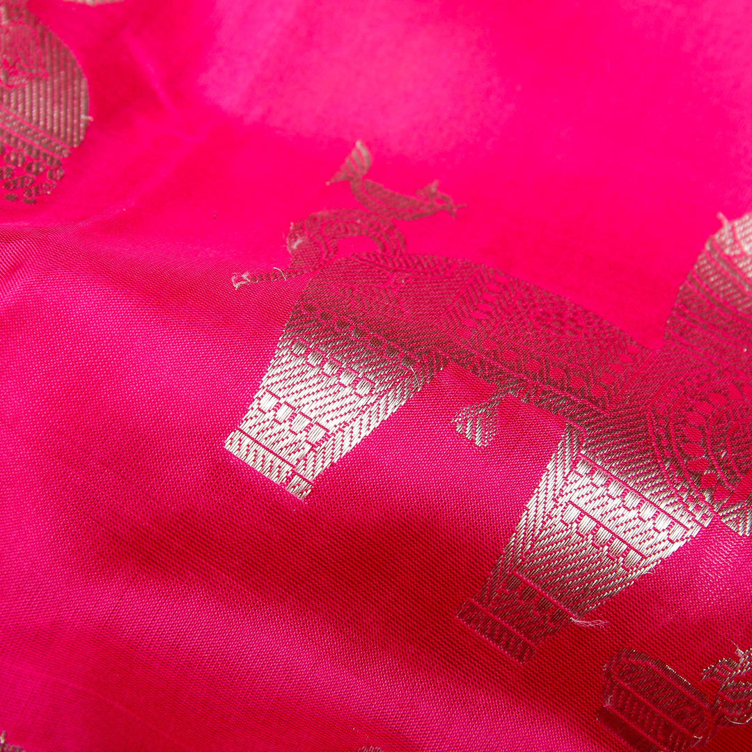 Kuberan Pink Orange Banaras Saree