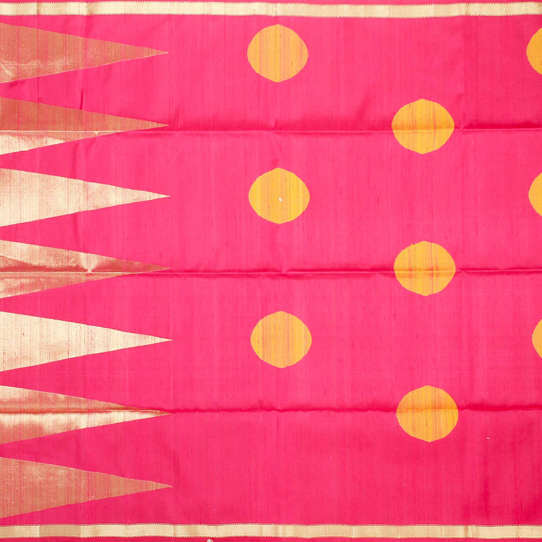 Green Red Raw Silk Saree