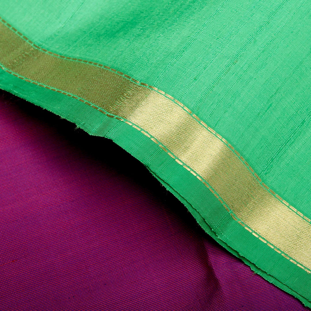 Kuberan Green Raw Silk Saree