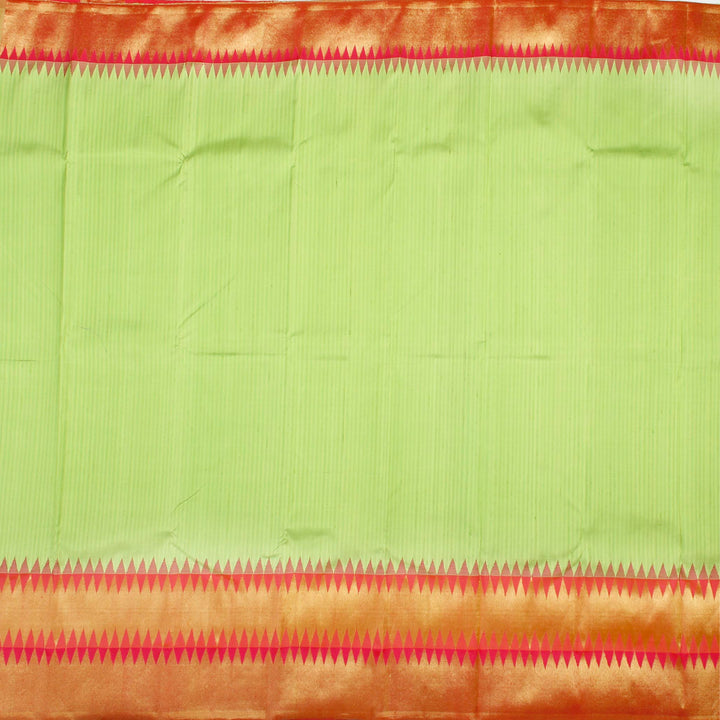 Kuberan Green Pink Kanchivaram Silk Saree