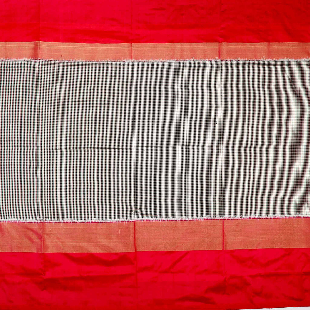 Kuberan Black Pink Pochampally Silk Saree