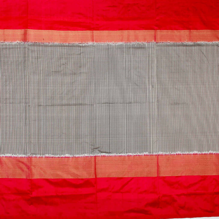 Kuberan Black Pink Pochampally Silk Saree