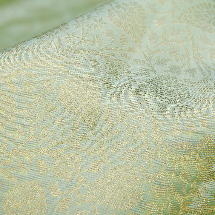 Kuberan Turquoise Pure Kanchivaram Silk Saree