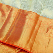Kuberan Turquoise Pure Kanchivaram Silk Saree
