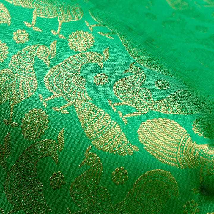 Kuberan Green Pure Kanchivaram Silk Saree