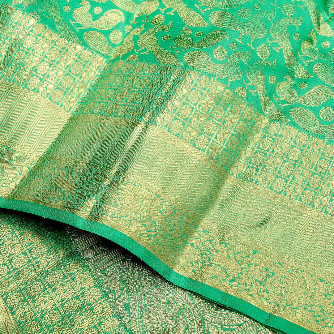 Kuberan Green Pure Kanchivaram Silk Saree