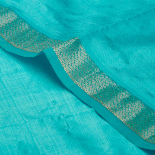 Kuberan Blue Pure Silk Dhoti