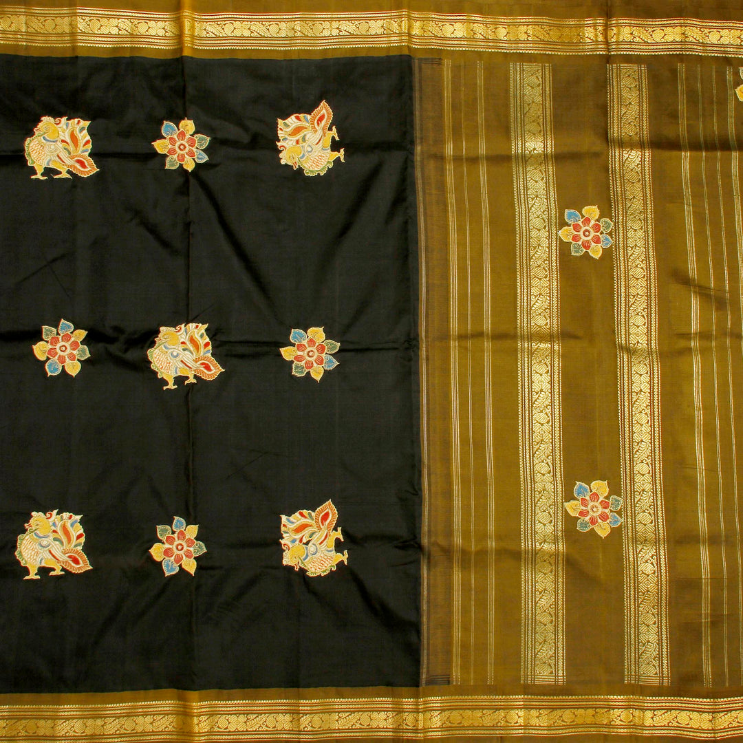 Kuberan Black Fancy Saree