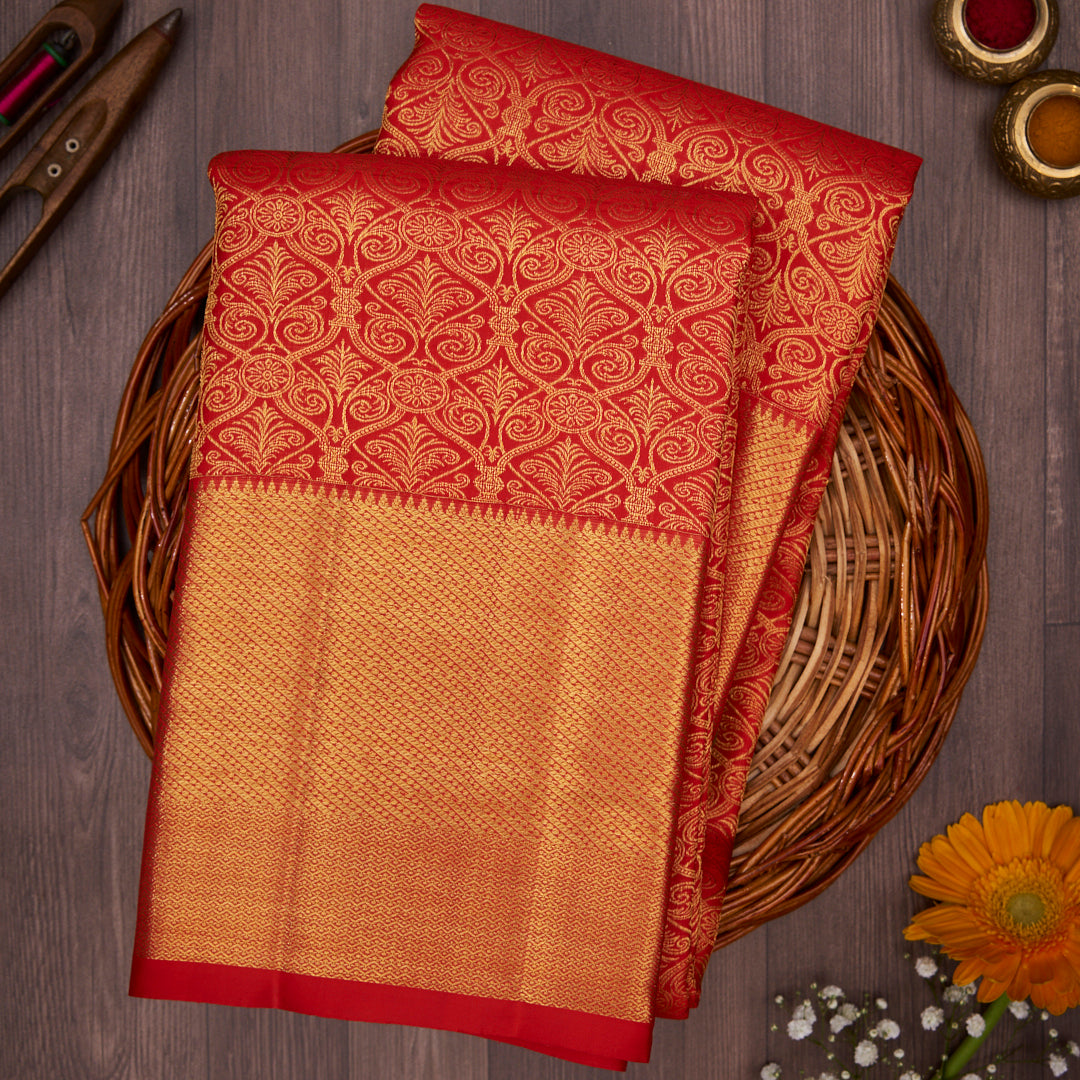 Red Kanchivaram Silk Saree 
