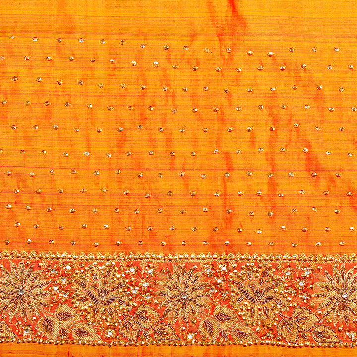 Kuberan Red and Yellow Fancy Saree