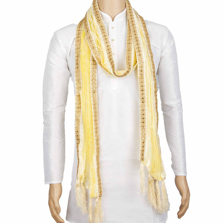 Kuberan Cream Wedding Stole