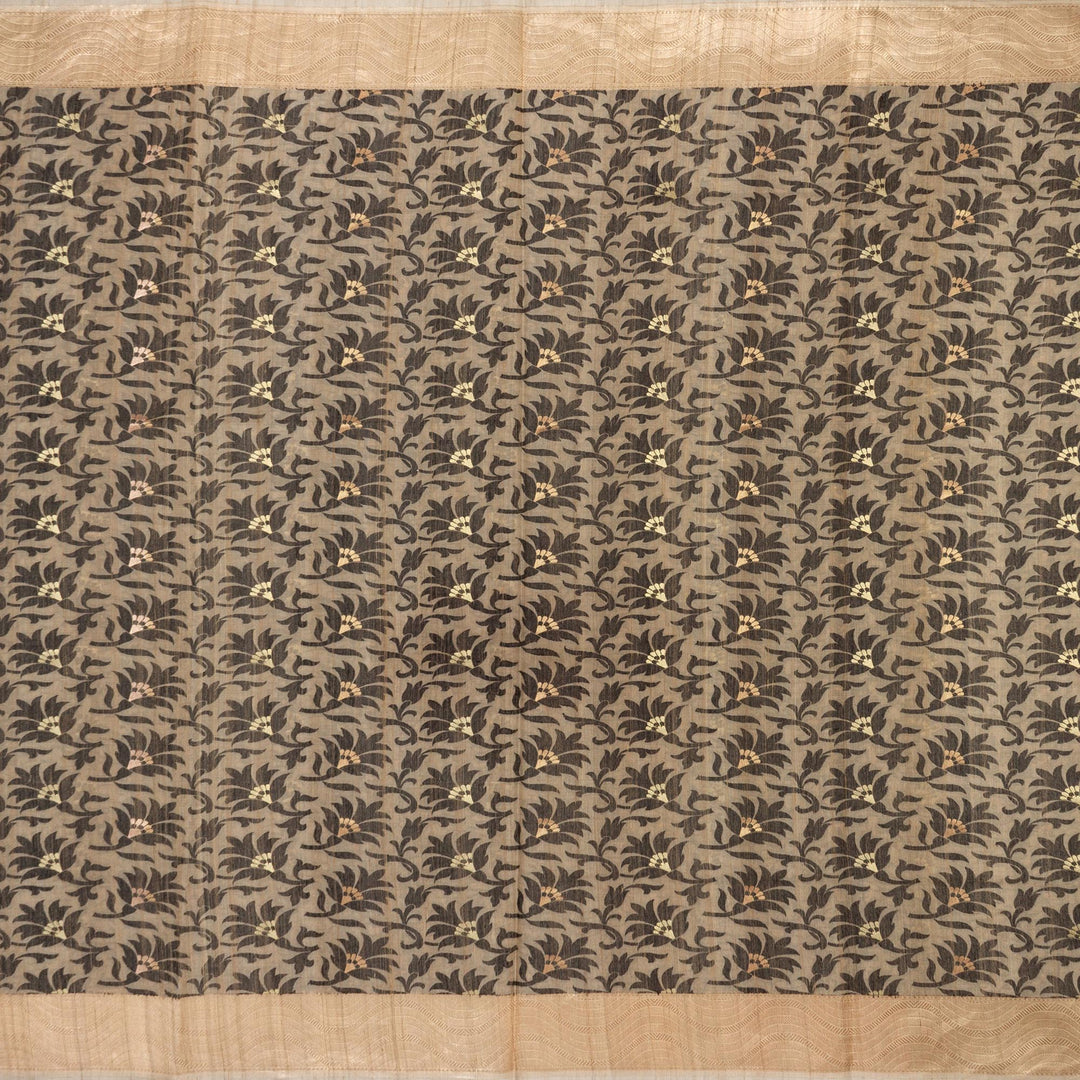 Kuberan Grey Gold Banarasi Saree