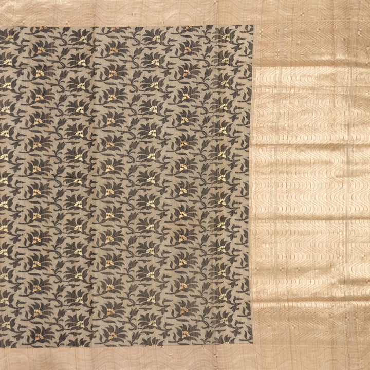 Kuberan Grey Gold Banarasi Saree