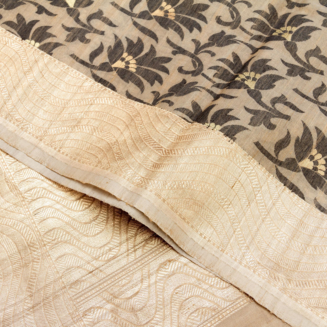 Kuberan Grey Gold Banarasi Saree