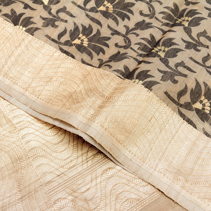 Kuberan Grey Gold Banarasi Saree