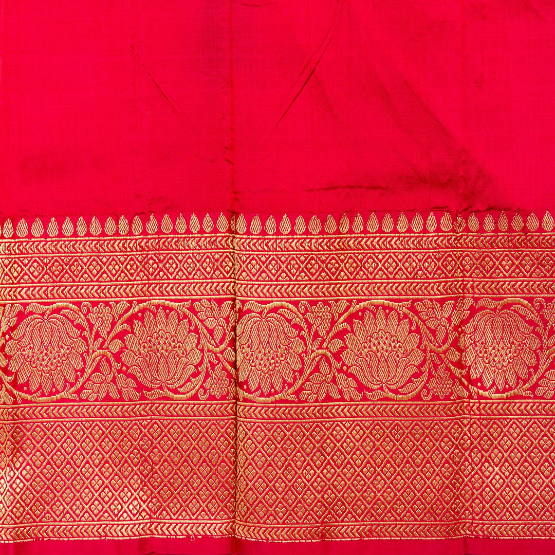 Kuberan Yellow Pink Banarasi Saree
