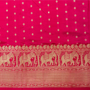 Kuberan Pista Pink Banarasi Saree