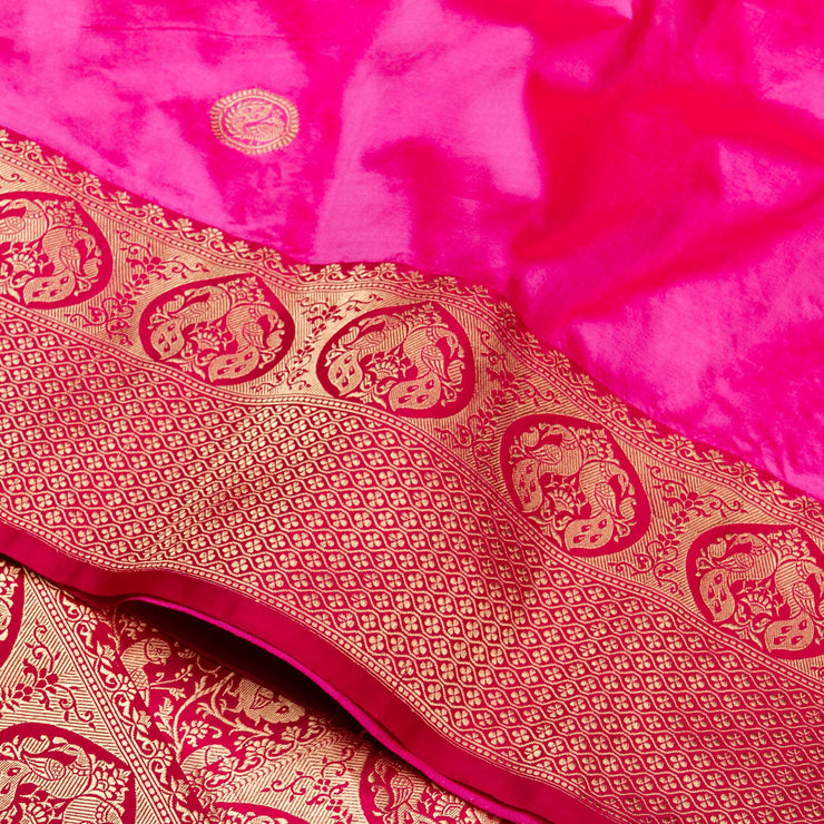 Kuberan Pink Banarasi Saree
