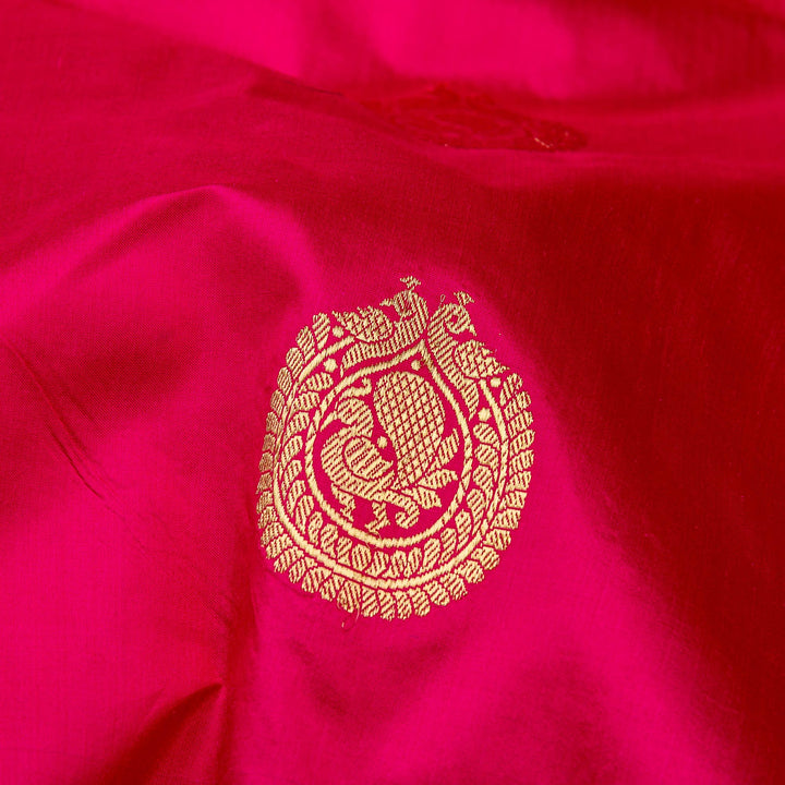 Kuberan Pink Green Banarasi Saree