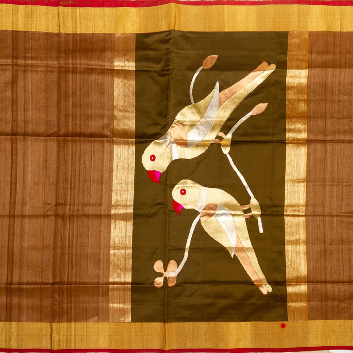 Kuberan Brown Banarasi Saree