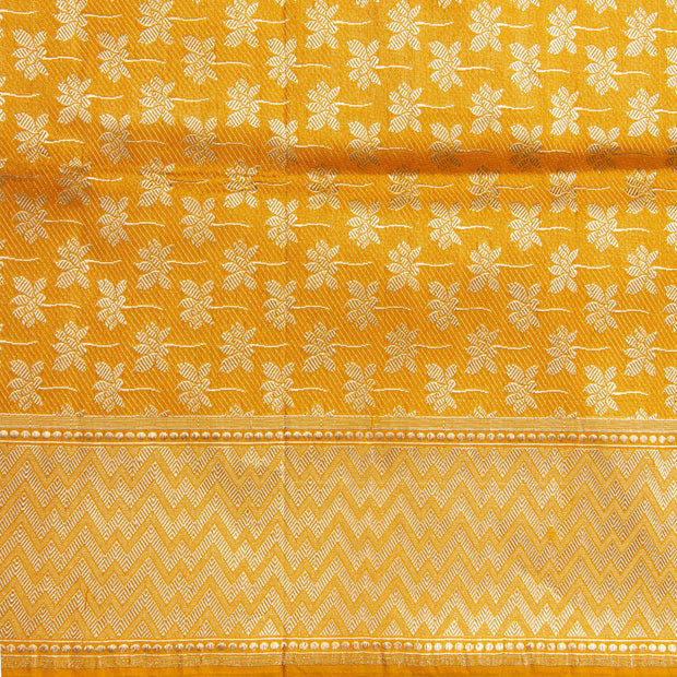 Kuberan Bright Yellow Banarasi Saree