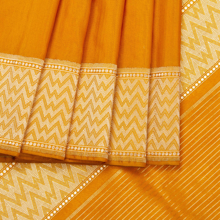 Kuberan Bright Yellow Banarasi Saree