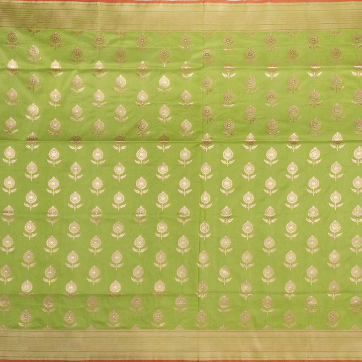 Kuberan Light Green Banarasi Saree