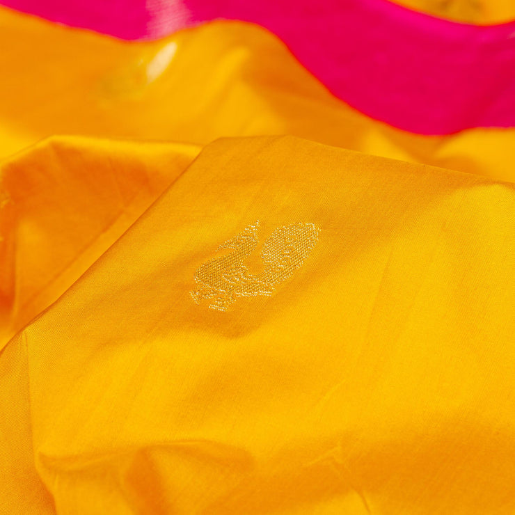 Kuberan Yellow Pink Banarasi Saree