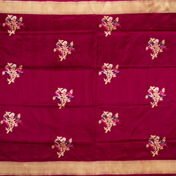 Kuberan Maroon Banarasi Saree