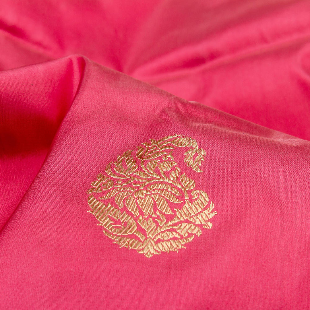 Kuberan Pink Blue Banarasi Saree