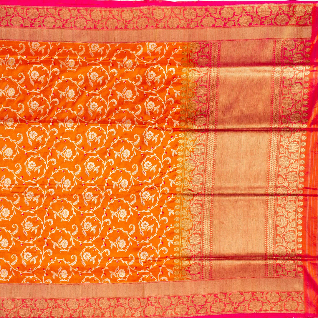 Kuberan Orange Banarasi Saree