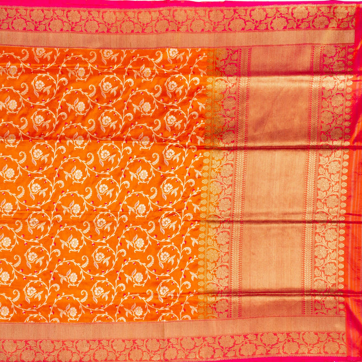 Kuberan Orange Banarasi Saree