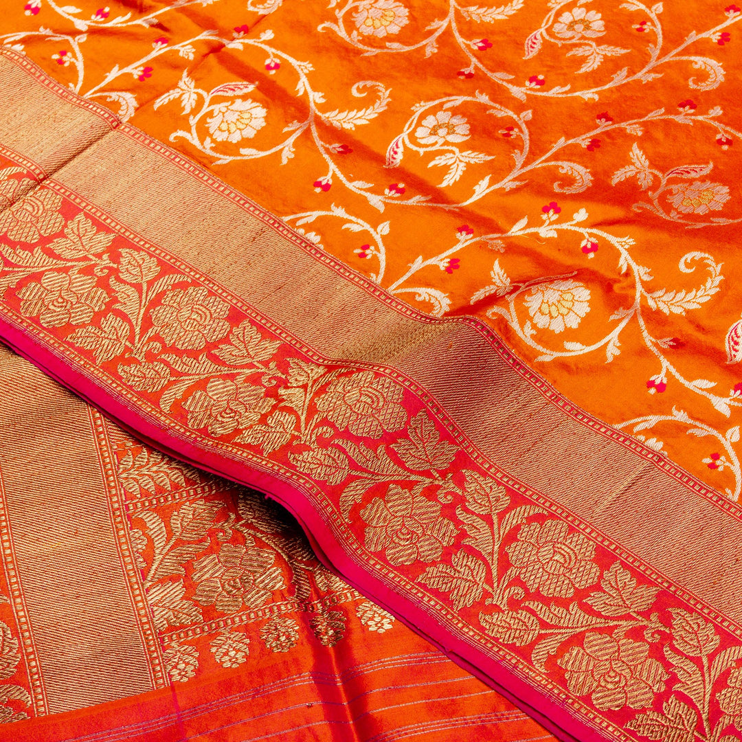 Kuberan Orange Banarasi Saree