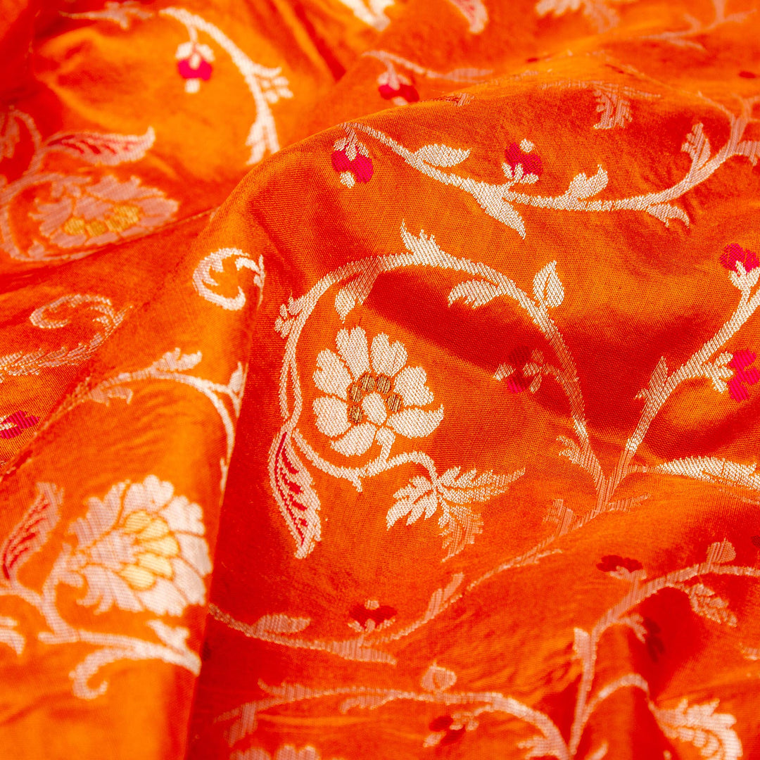 Kuberan Orange Banarasi Saree